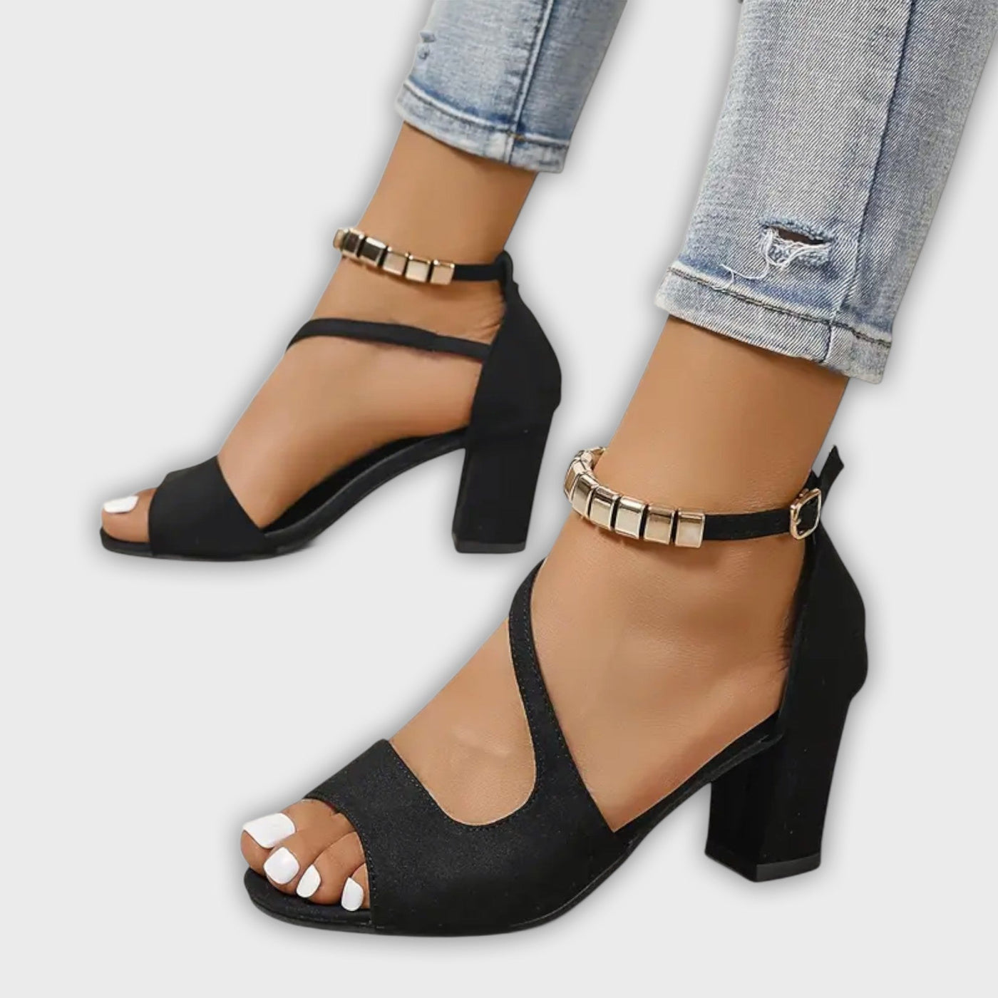 Jewel - Women's Summer High Heels with Orthopedic Support