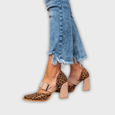 Avano - Leopard Print High Heel Sandals