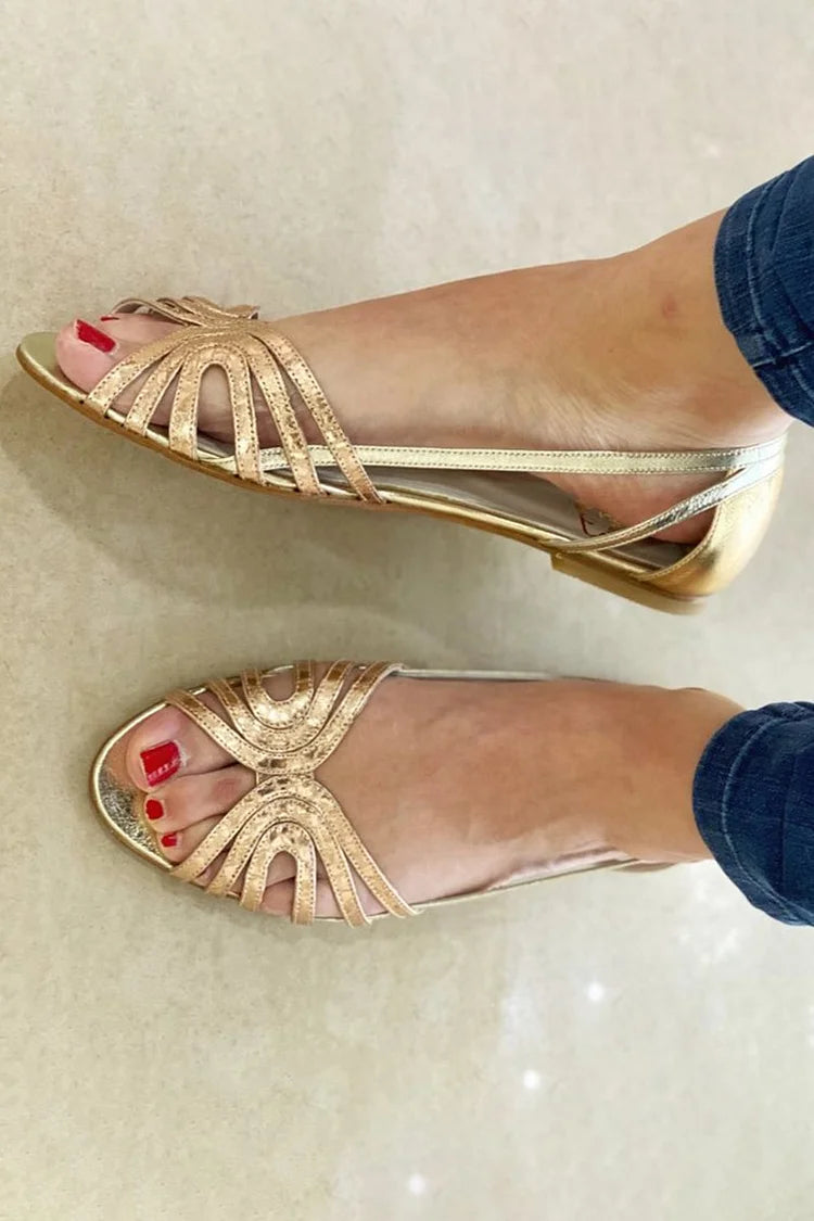 Alberta Slingback Sandal with elegant and comfortable carved details