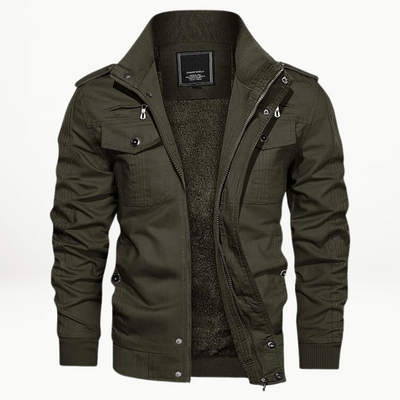 Vincent - Stylish Fleece Lining Military Jacket For Men