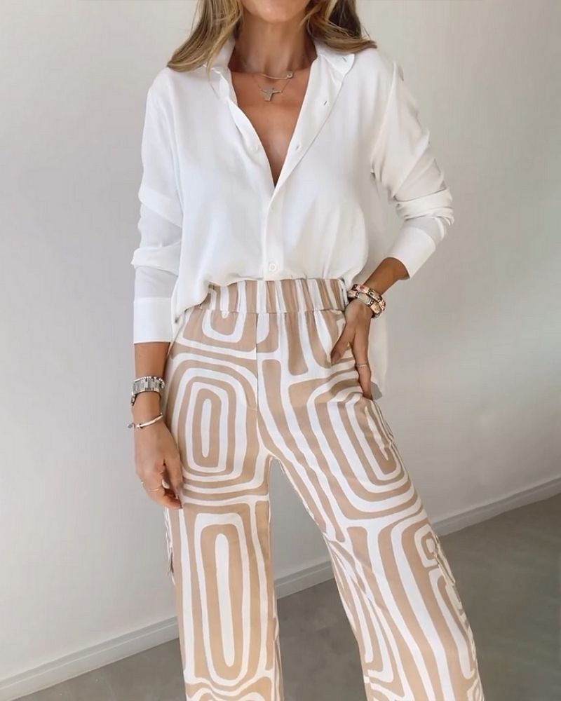 CANDELA - 2-PIECE SHIRT AND TROUSERS SET