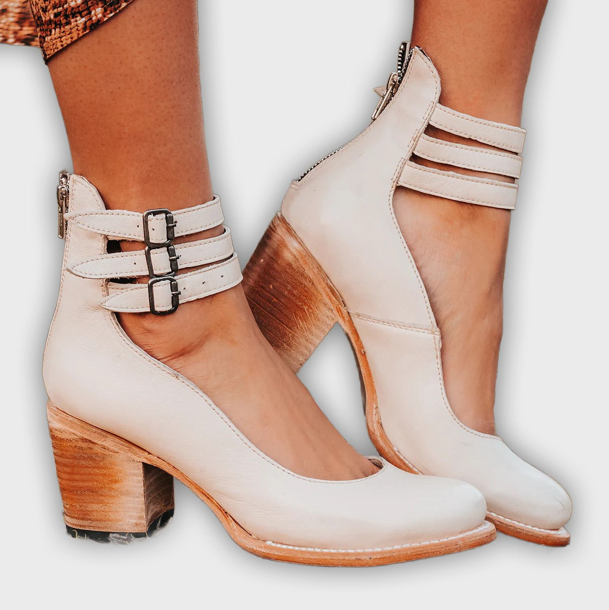 Ever - Women’s Round Toe Chunky Heels - Stylish Comfort for Every Occasion