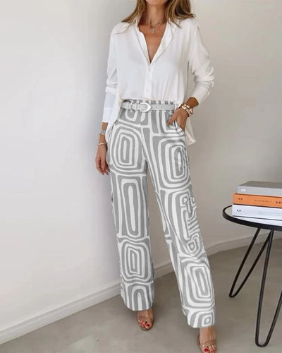 CANDELA - 2-PIECE SHIRT AND TROUSERS SET