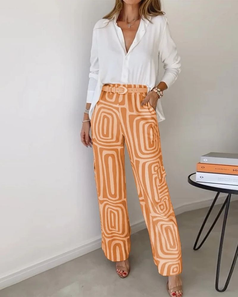 CANDELA - 2-PIECE SHIRT AND TROUSERS SET