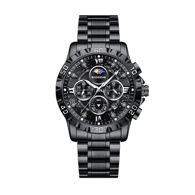 Rex | Opulent Chronograph Watch with Sleek Metal Band
