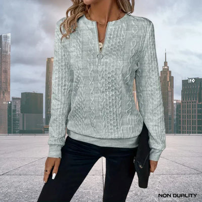 Gina - Non-Duality Zip-Up Sweater