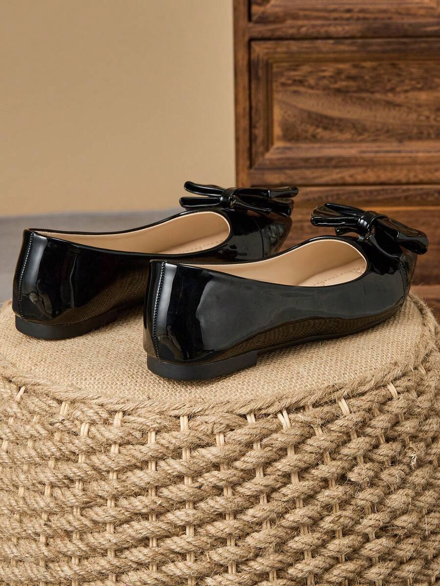 Zephara Patchwork - STYLISH FLAT SHOES WITH BOW TIE DETAIL