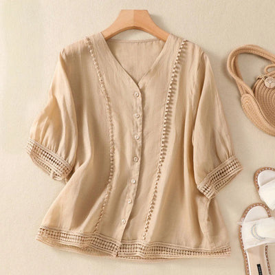 SAMERA LINEN BLOUSE
