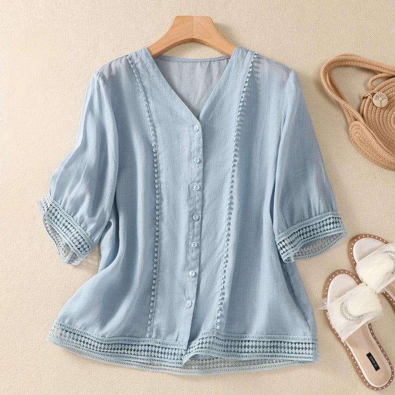 SAMERA LINEN BLOUSE