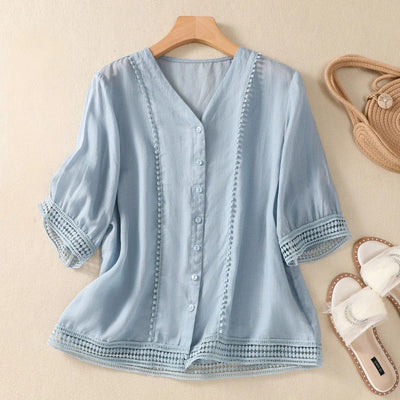 SAMERA LINEN BLOUSE