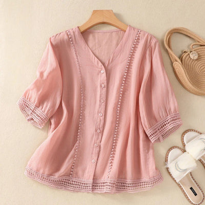 SAMERA LINEN BLOUSE