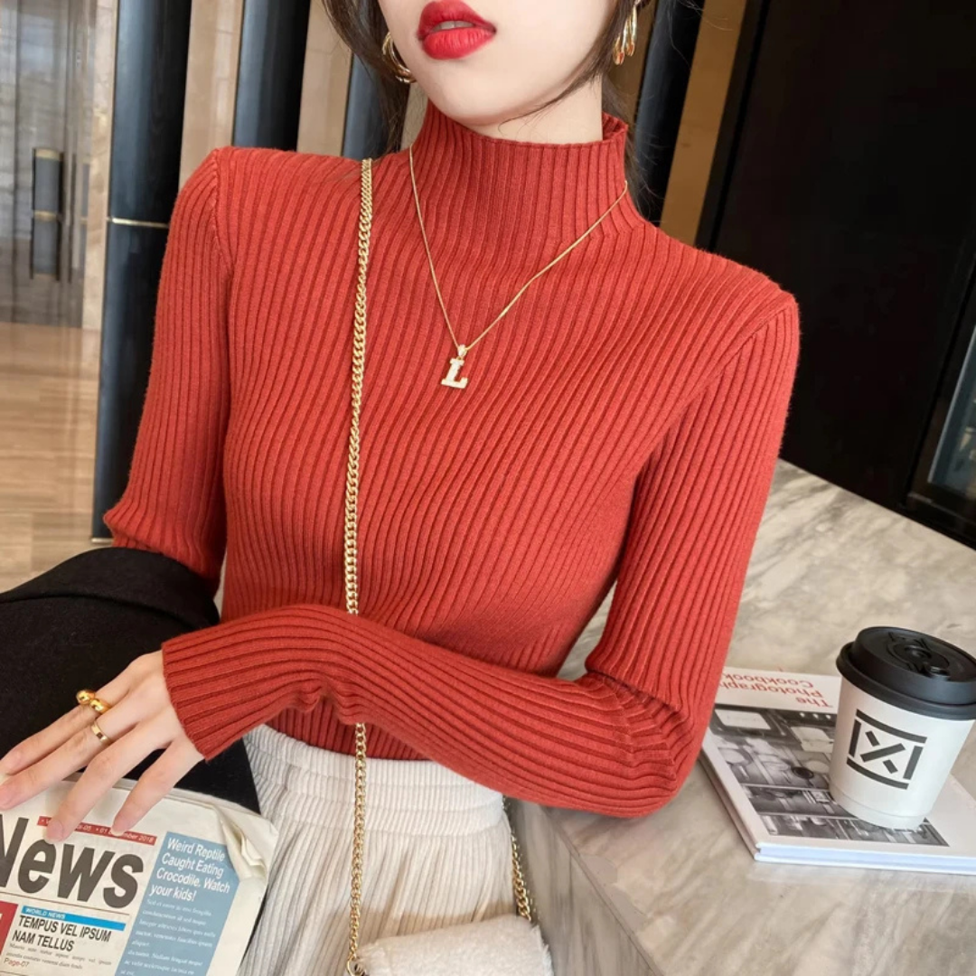 Stacy - Slim-fit Knitted Sweater