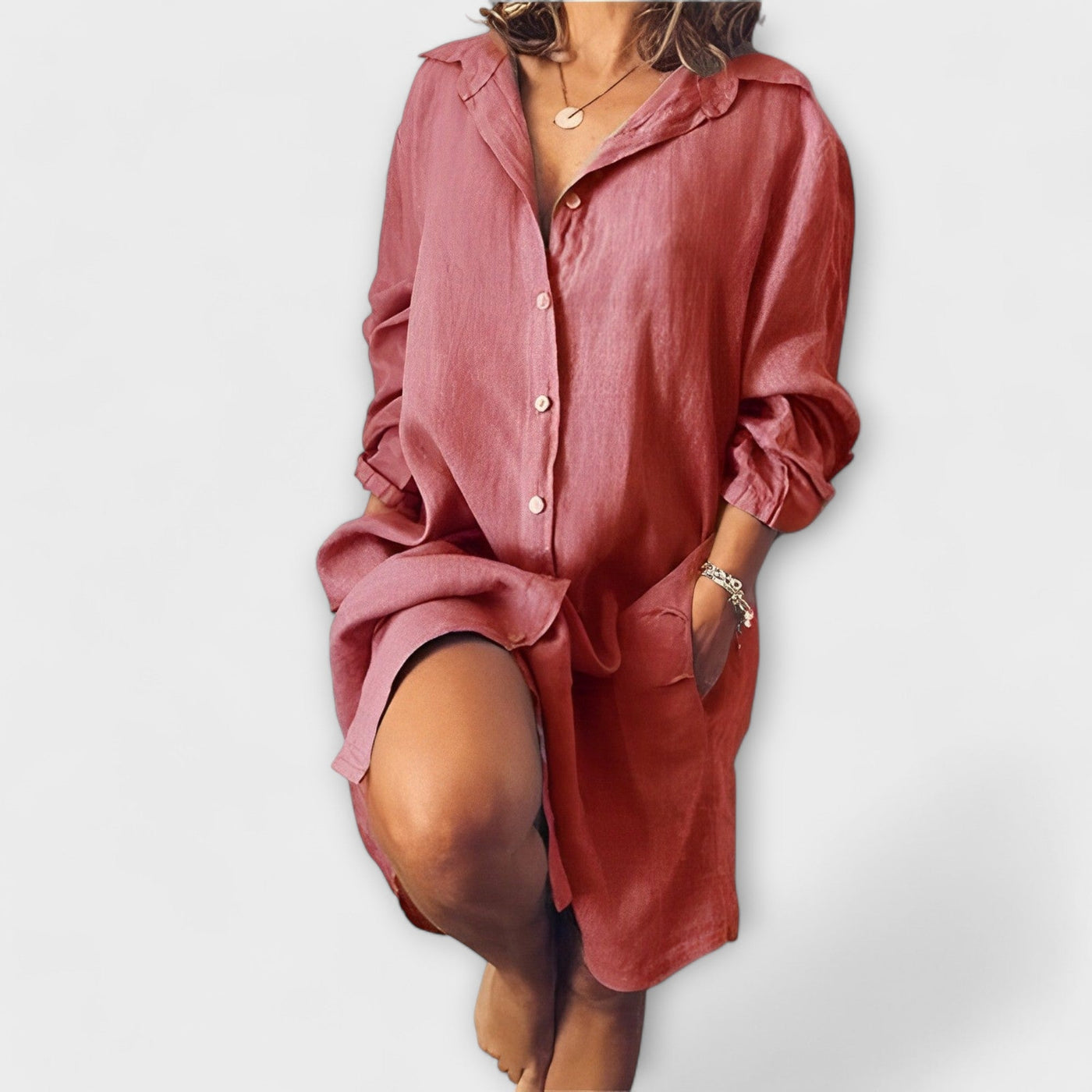 Penny - Casual linen blouse for everyday wear