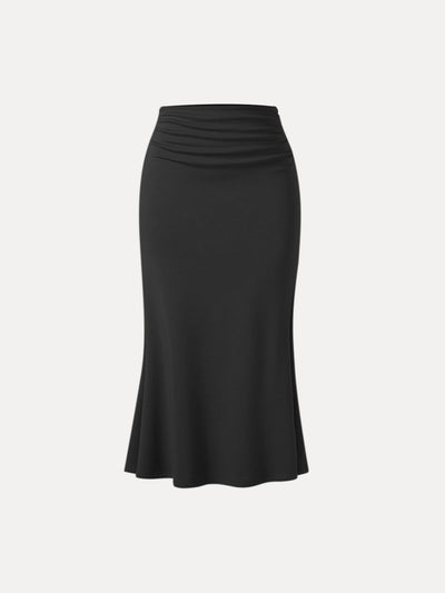 Orelie Maxi Skirt - ELEGANT LONG SKIRT WITH FLOWY SILHOUETTE
