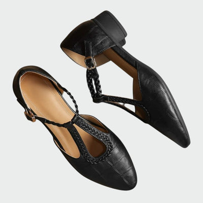 Jennifer - Pointed T-Bar Mary Jane Shoes