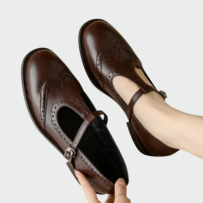 Chloe – Elegant Leather Mary Jane Shoes
