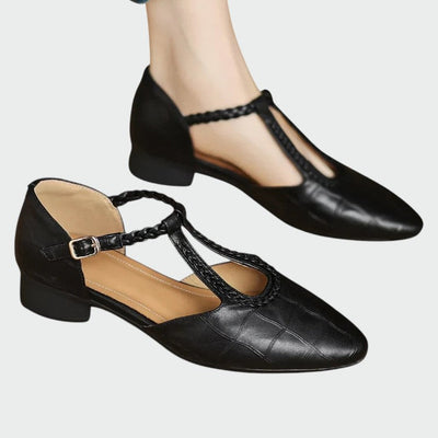 Jennifer - Pointed T-Bar Mary Jane Shoes