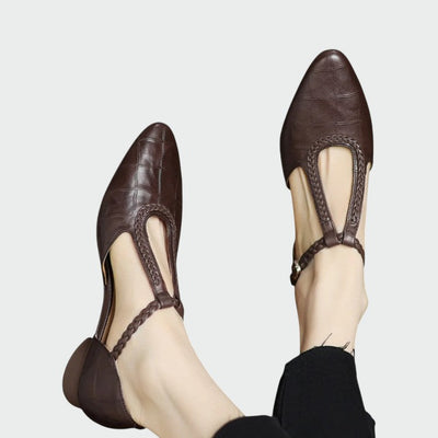 Jennifer - Pointed T-Bar Mary Jane Shoes