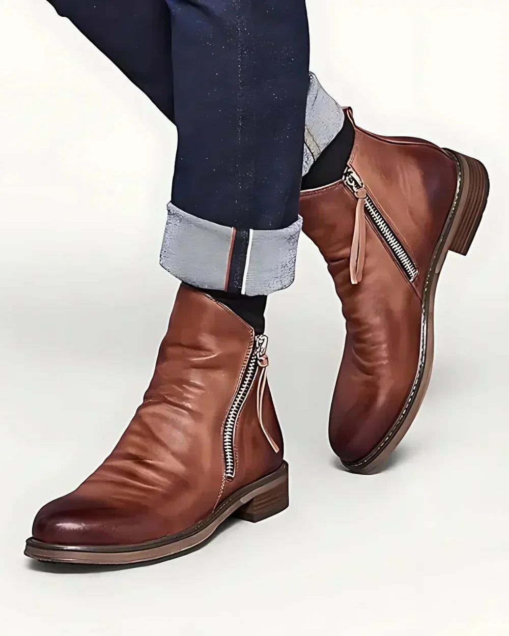 Leonardo - Side Zip Ankle Boots