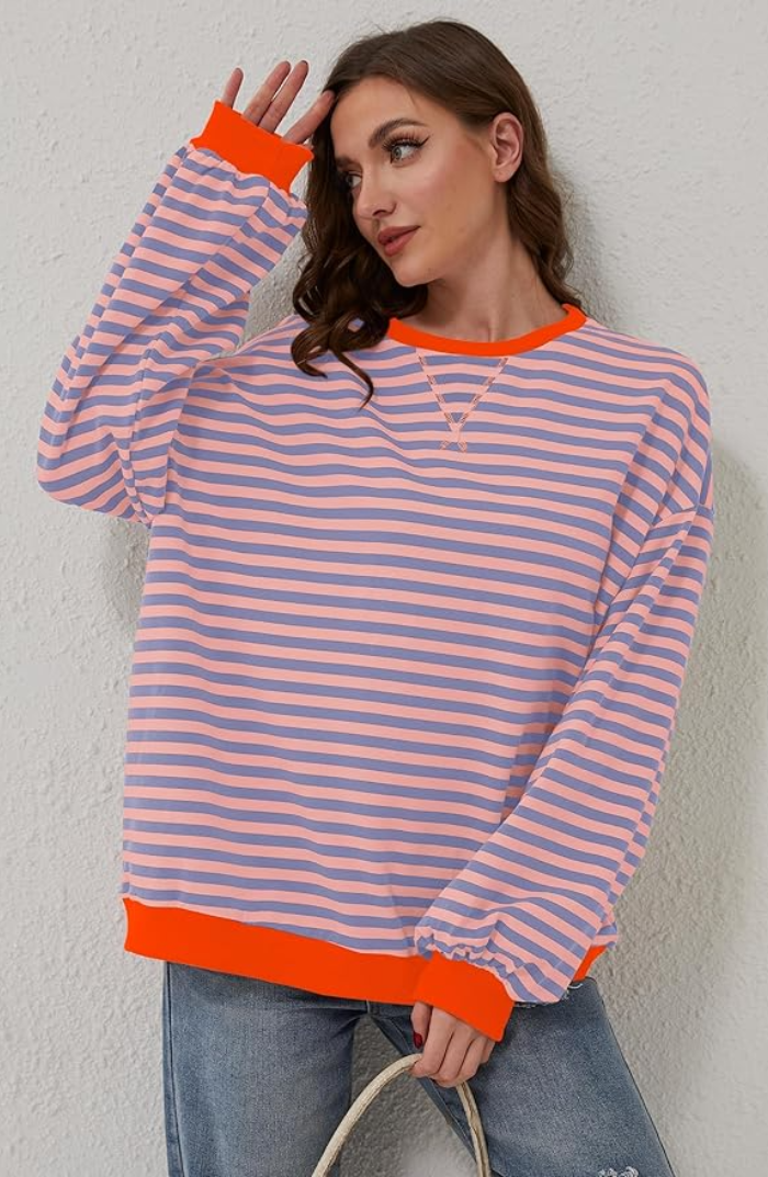 Mana - Striped Oversized Sweater