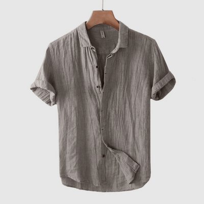 Wellington™ - Short Sleeve Linen Shirt For Men
