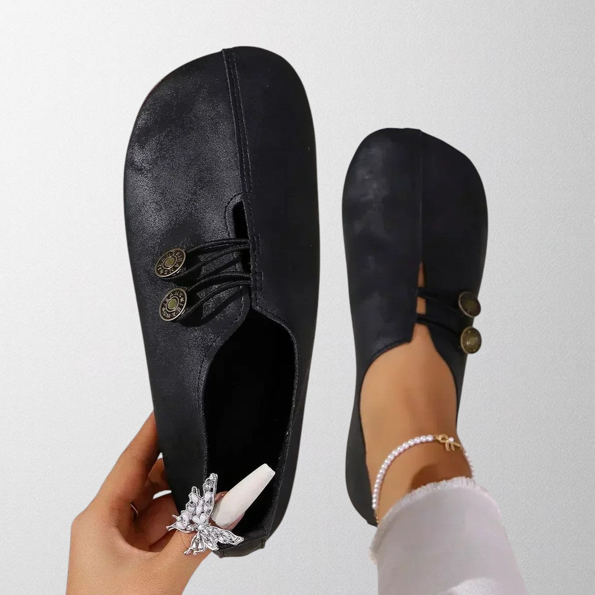 Pam - Orthopedic Loafers in Soft Suede for Women