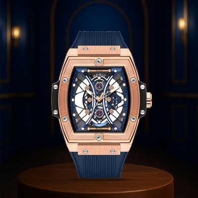 Ryker | Striking Tonneau Case Futuristic Skeleton Build Watch