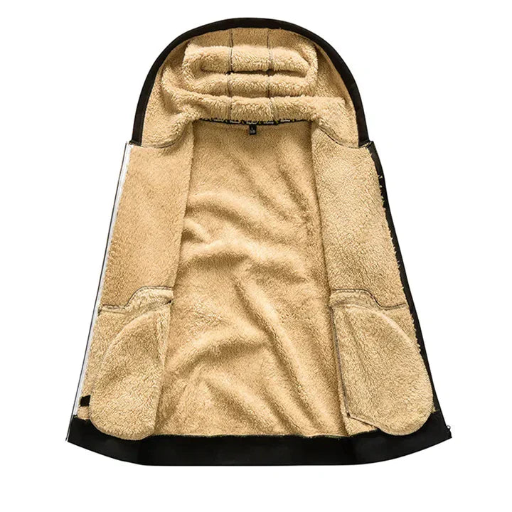 Gilben - Men's winter jacket with hood and fleece lining