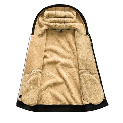 Gilben - Men's winter jacket with hood and fleece lining