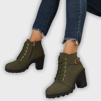 Yael - Luxe Lace-Up Pumps Boots