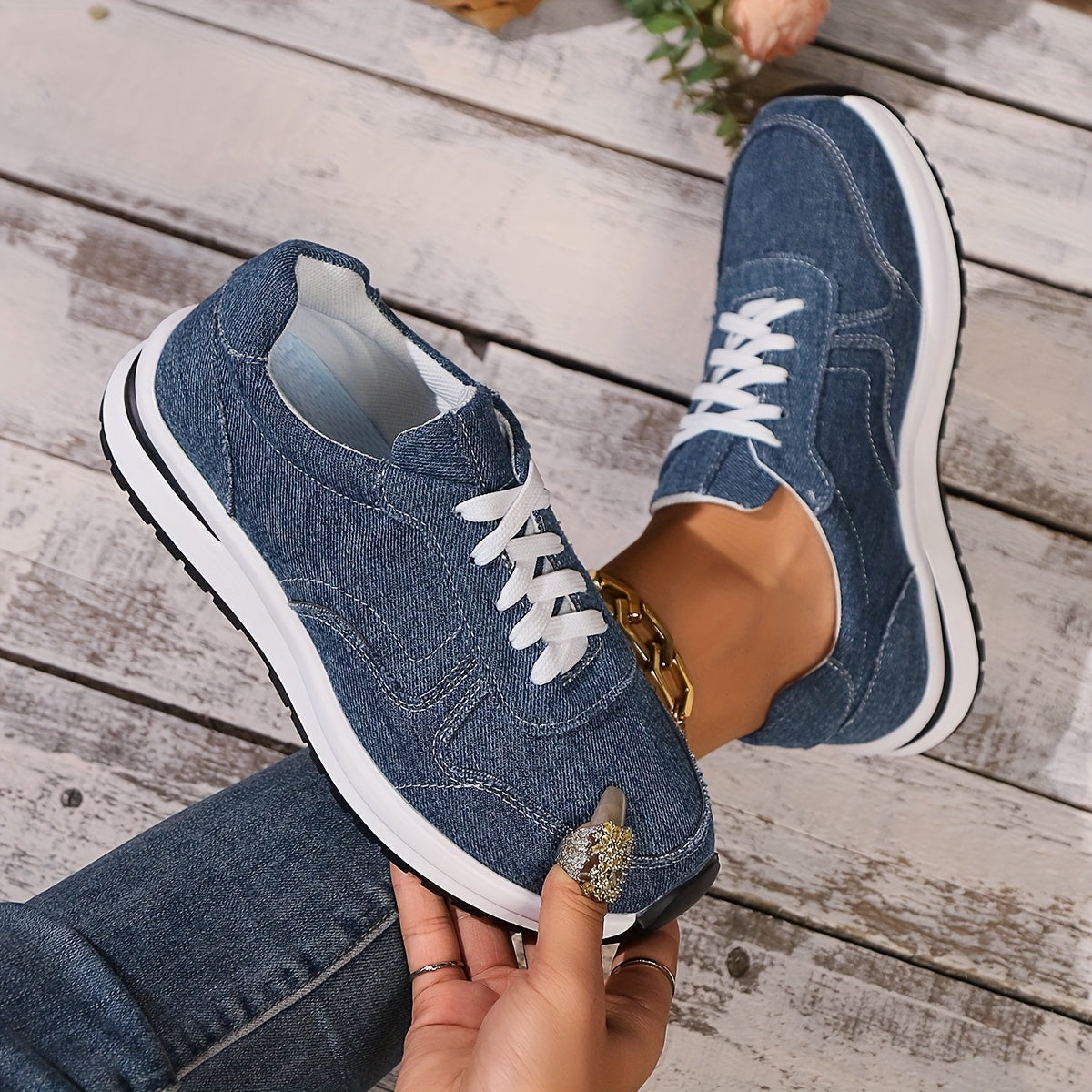 Lizzy - Orthopedic Denim Sneakers