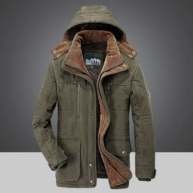 Michael - Men's thermal winter parka with multiple pockets
