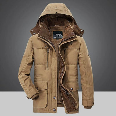 Michael - Men's thermal winter parka with multiple pockets