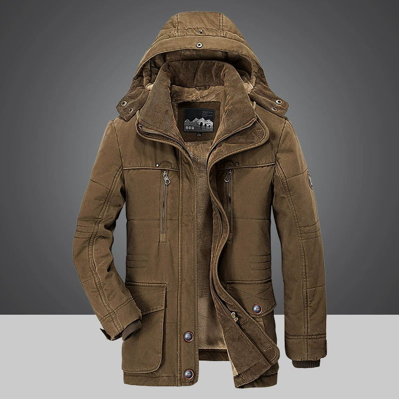 Michael - Men's thermal winter parka with multiple pockets
