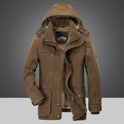 Michael - Men's thermal winter parka with multiple pockets