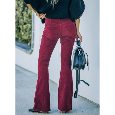 Chloe - Corduroy Flare Pants