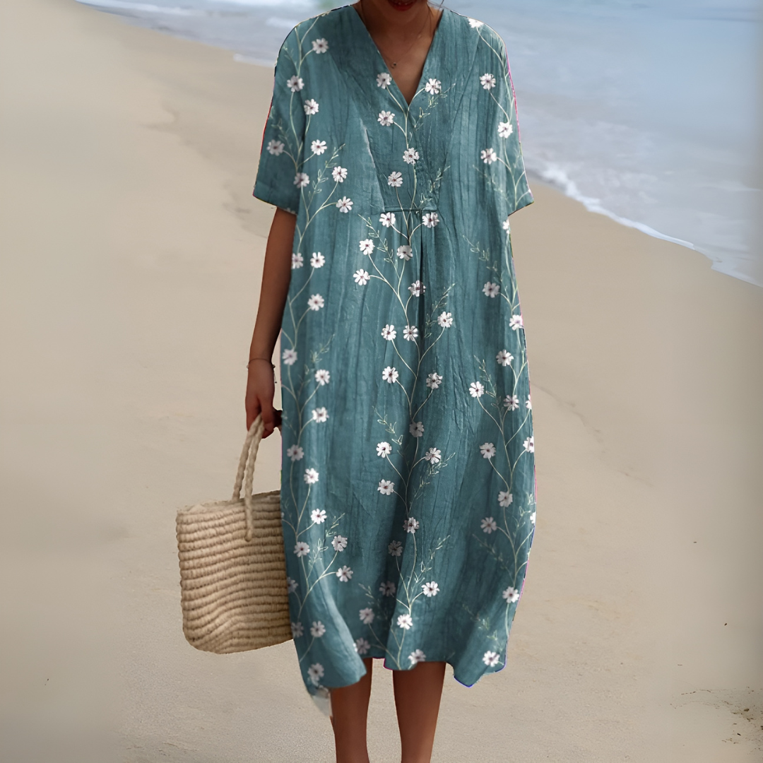 Giselle – Bloom light V-Neck Garden Dress