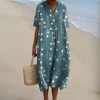 Giselle – Bloom light V-Neck Garden Dress