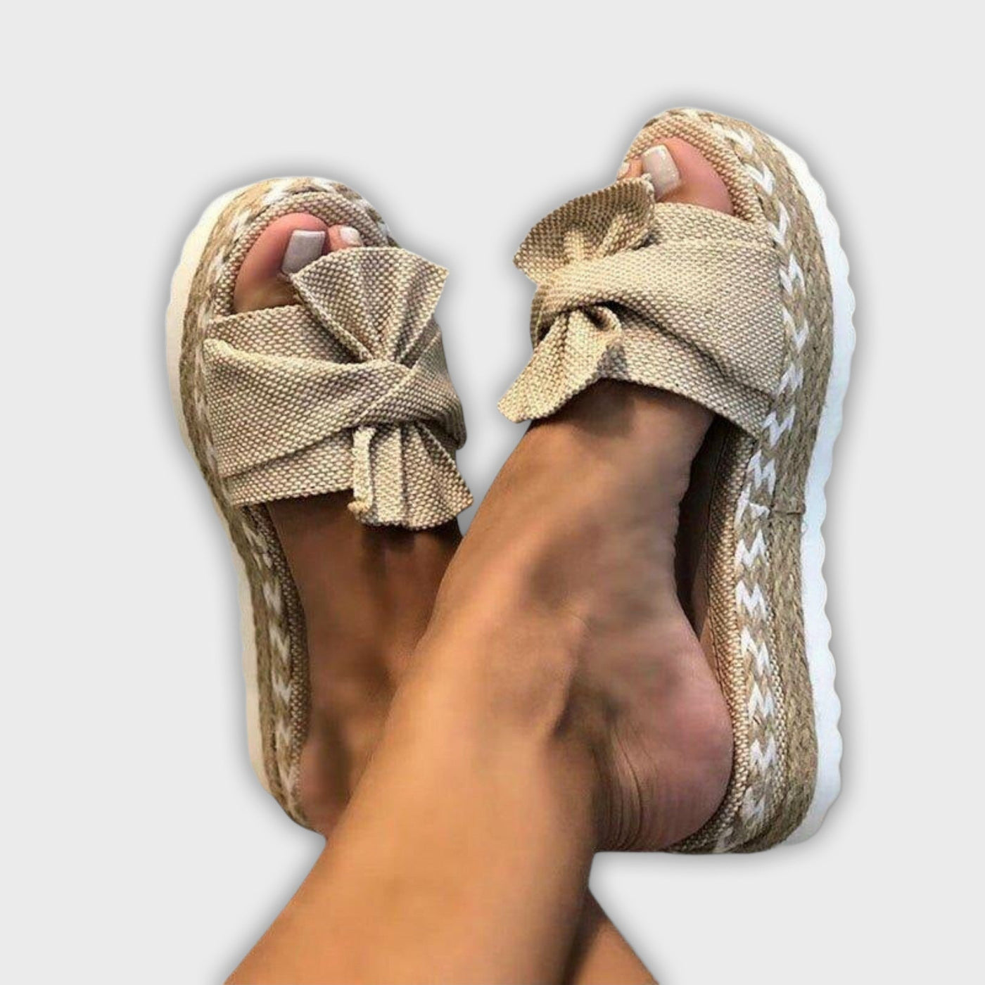 Solegenius - Bow-Embellished Orthopedic Sandals