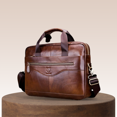Anthony - Modern Leather Briefcase - Crossbody Bag
