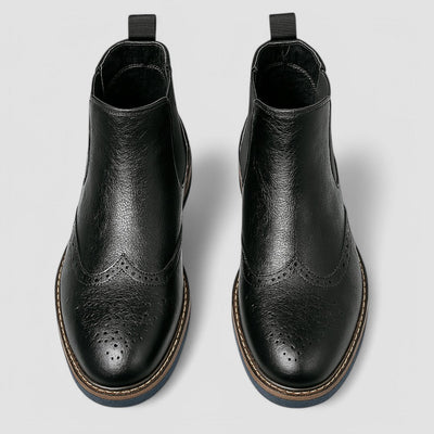 Juan - Brogue Chelsea Boot with Blue Ridge Sole Nº78