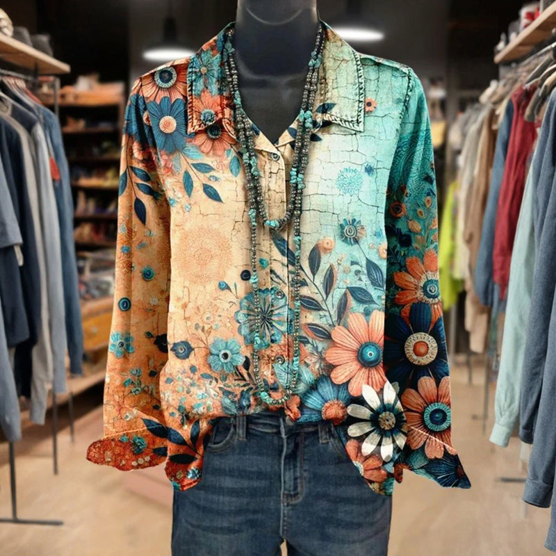 Nivara Blouse - FLORAL PRINTED ELEGANT BLOUSE