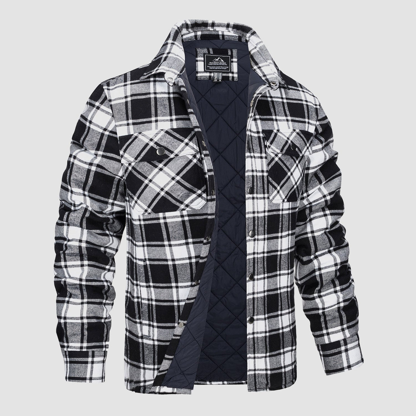 Rey - Versatile design Checkered bomber jacket