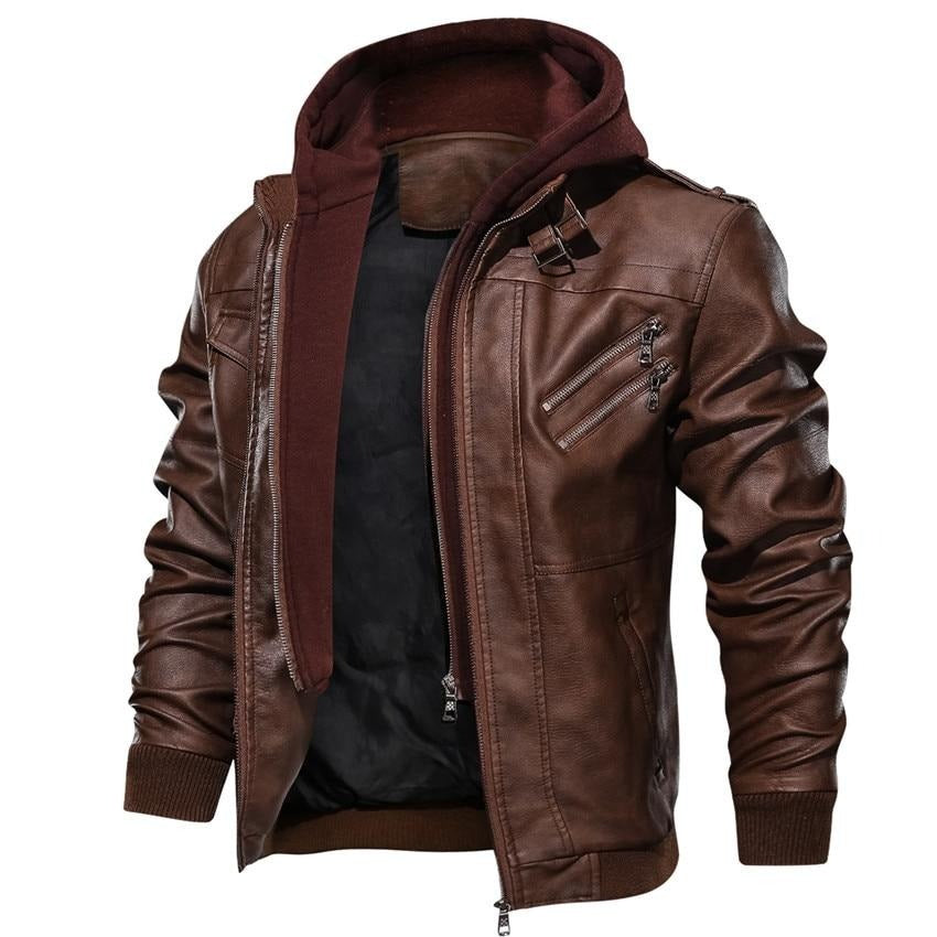Leonard - Synthetic leather jacket