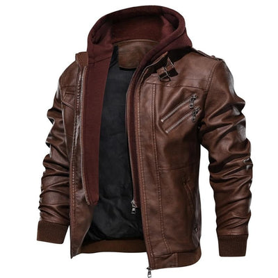 Leonard - Synthetic leather jacket