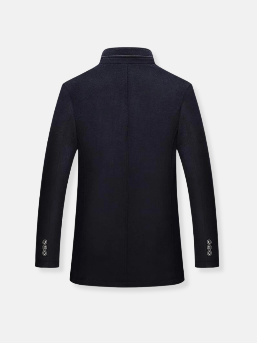 William - Wool trench coat for men