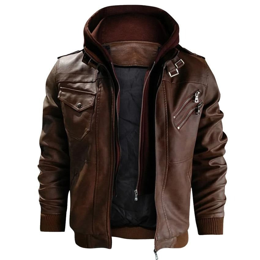Leonard - Synthetic leather jacket