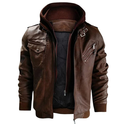Leonard - Synthetic leather jacket