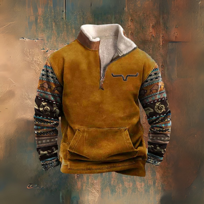 Yellowstone Rodeo — Sherpa Half-Zip Jacket
