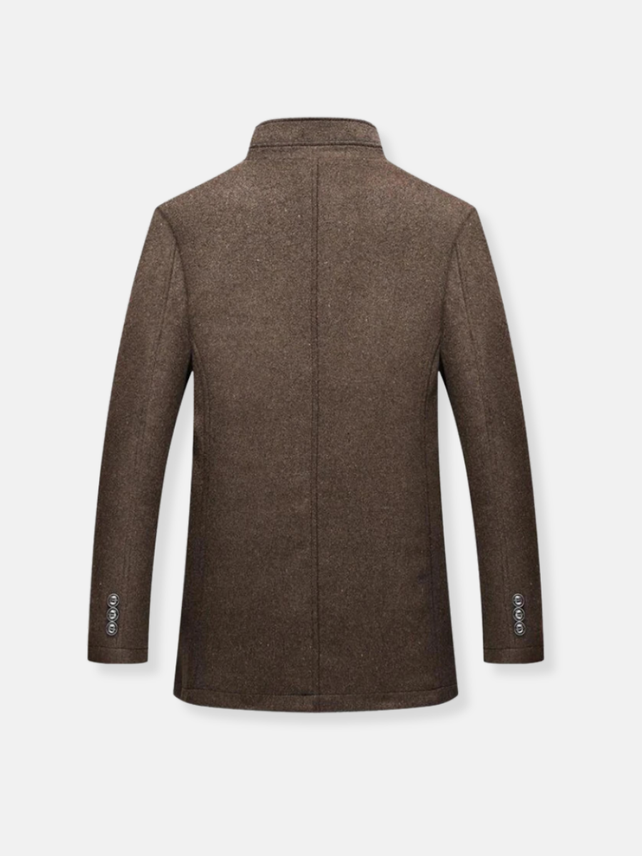 William - Wool trench coat for men